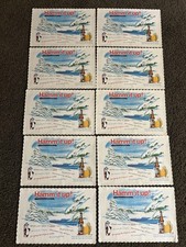Lot Of 10 Vtg 1960s 60s NOS Hamm's Hamms Beer Paper Placemat Signs Hamm It Up picture