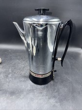 Vintage ☕️Universal C-4531 Coffeematic Chrome Coffee Percolator Collectible picture