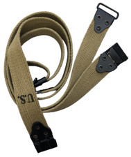 Long WWI Kerr N0-Buckl Sling M1917 Enfield U.S Marked Thompson Extension-KHAKI picture