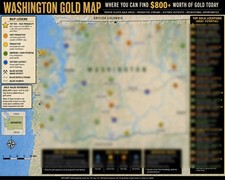 Current Map Where to Make $800 in Gold Daily Panning in Washington & Make Big $ picture
