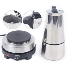 Coffee Maker,Stovetop Espresso Coffee Maker Moka Coffee Pot with Electric Stove picture