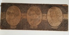1880s MOZART BEETHOVEN Hand Engraved Pyrography ANTIQUE Artisan Wood Sign vtg picture