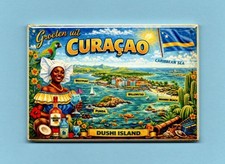 CURAÇAO TRAVEL POSTER *2X3 FRIDGE MAGNET* VACATION CARIBBEAN SEA ISLANDS VISIT picture