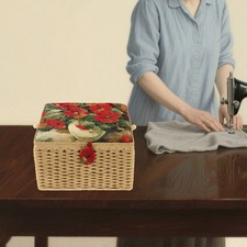 Large Capacity Sewing Basket, Portable Storage Basket for Sewing Supplies picture
