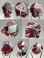 365-gm Natural Etched Spessartine Garnet Gemmy Crystals (128 Pcs) Lot from Pak. picture