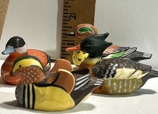 Enesco Miniature Mallard Duck Figurine (Hand-Painted) Vintage 1980 (B-71) picture