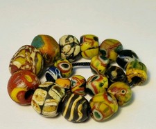 19 ANCIENT RARE ROMAN MOSAIC GLASS BEADS picture