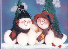 Doll Pattern Cotton Ginnys Lovey & Dovey Snowman 10