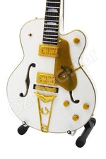 Miniature Guitar John Frusciante WHITE FALCON & Strap picture