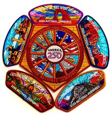 BSA CROSSROADS OF THE WEST OA 590 JAMBOREE 2026 CSP 7-PATCH JSP USA AMERICA 250 picture