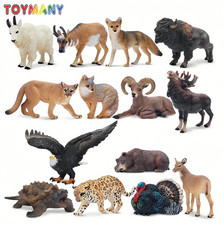 Toymany Toymany 14pcs Simulation Mini North American Animals Mod picture