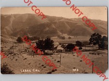 c1910 Birds Eye Aerial View Of LEBEC California CA Kern County Hotel RPPC Photo picture