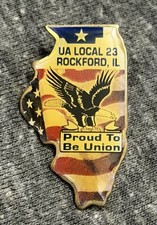 VTG UA Local 23 Pin Rockford Illinois Plumbers Pipefitters Steamfitters HVAC picture