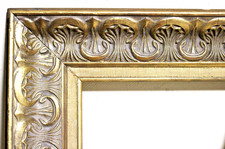 VINTAGE FITS 8 X 10 MID CENTURY MODERN BAROQUE PICTURE FRAME CARVED WOOD ORNATE picture