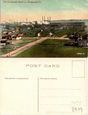 Portsmouth OH Steel CO Postcard Unused (46929) picture