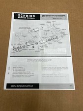 Bendix Single Speed & RB & RB2 Bicycle Brake Hub Repair Service Manual Copy picture