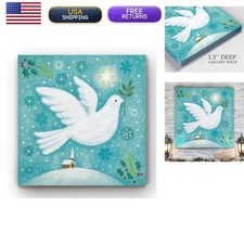 Renditions Gallery Peace On Earth Gallery Wrapped Canvas 16x16 Wall Art picture