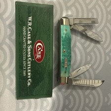 Case XX 64052 SS Jade Green Congress 4 Blade Folding Pocket Knife USA 2003 picture