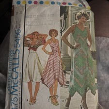 Vintage McCalls Dress/Top Pattern 5456 Bust 32-1/2 picture