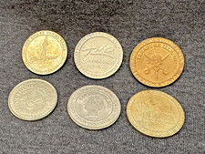 Vintage Las Vegas $1 Casino Token Lot – TI, NYNY, Caesars, Circus Circus, Strato picture