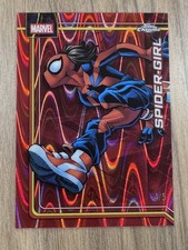 2026 Topps Chrome Marvel Spider-Girl RED WAVE REFRACTOR 4/5 RARE SSP #161 picture
