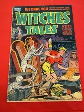 Witches Tales #4 1951 Harvey Pre-Code Horror Mummy Cover Bob Powell Golden Age picture