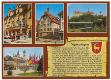 Sigmaringen Germany Postcard Town Multiview Building Street Views picture