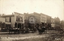 High St Baldwin KS Street Scene Bridwell 1910 RPPC Photo Postcard COPY picture