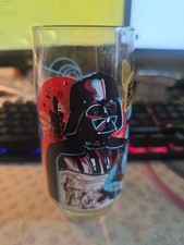 Vintage Star Wars Burger King Darth Vader Boba Fett Coca Cola Glass Cup 1980 picture