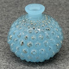 Vintage IW Rice Glass Hobnail Perfume Bottle Mini Vase 2.5
