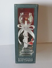 Vintage International Silver Company Floating Candle Holder w/ Stand NEW picture