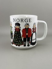 Norwegian Figural Folk Costume Mug Norge Leif Thesen A.S. Vintage picture