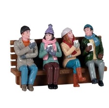 LEMAX-COFFEE & FRIENDS-Holiday Village -Train Set  Accent picture