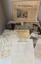 “1967 New York Times Newspaper”,map,&protest  Letter  RAlly “Against Vietnam War picture