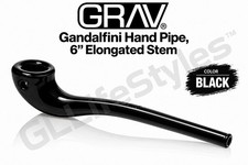 GRAV® Gandalfini Hand Pipe, 6” Elongated Stem,  $30+, Color BLACK picture