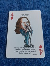Eddie Vedder Card Rock n' Roll Hero Decks Playing Card Rare Pearl Jam picture