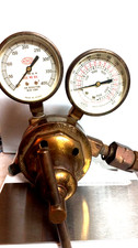 Vintage Airco Brass Nitrogen Regulator Gauges USA – New York  steam punk picture