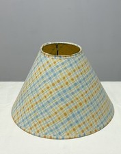 Vintage Paterson Shade Co Lamp Shade Dots Lines Orange Blue Yellow Beige picture