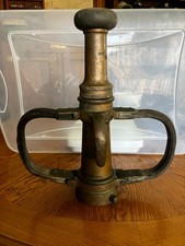 antique brass fire hose vintage nozzles picture