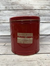 VTG Grandma's Old Fashion Potato Chips O.C. Shoemaker 1 1/2 Lb Tin Lehighton PA picture
