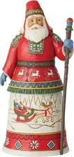 Jim Shore 15th Annual Lapland Santa Christmas Figurine 6010814 NEW T picture