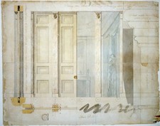 Washington DC Decatur House Stephen Decatur 1818 Sliding Door Elevation picture