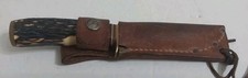 Vintage  Craftman Hunters Knife. W Leather Case. picture