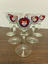 Set of 6 University of Pennsylvania / Penn Stemmed Wine or Cordial Glasses  RARE picture