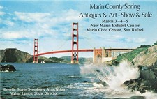 Postcard CA: Marin County Spring Antiques & Art Show, San Rafael picture