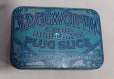 Larus & Bro Edgeworth Extra High Grade Plug Slice Smoking Tobacco Tin, Tax Stamp picture