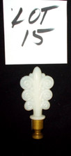 VTG/ANT ALADDIN ALACITE TRIPLE SCROLL IVORY LAMP FINIAL~LOT #15 picture