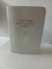 The New Jerusalem Pocket Edition Bible... Faux White Leather 1990 picture