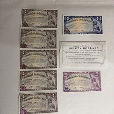 NORFED American Liberty Currency $20 7 Silver Certificates Original Envelope  picture