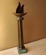 Ukraine Soviet USSR Bronze stone torch Olympics 1980 picture